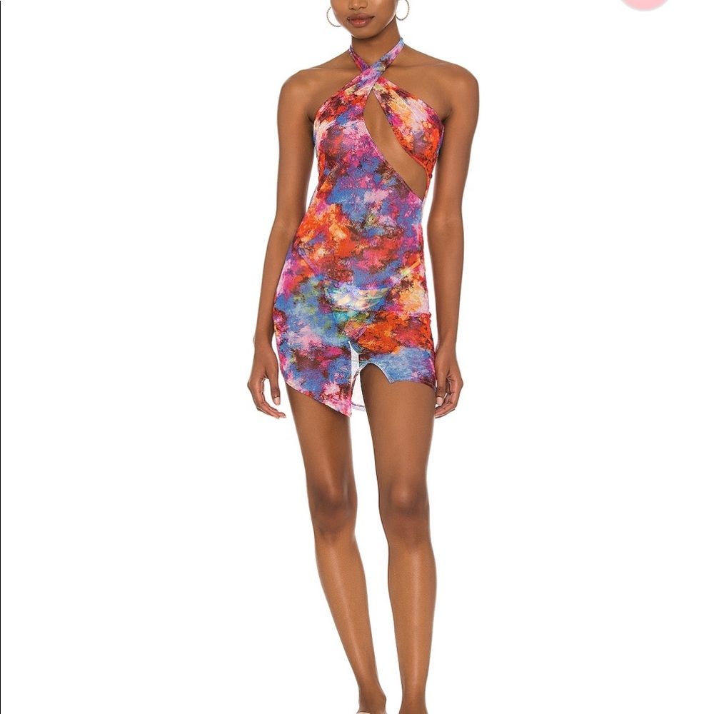 Melissa Simone Dana mesh dress in XS